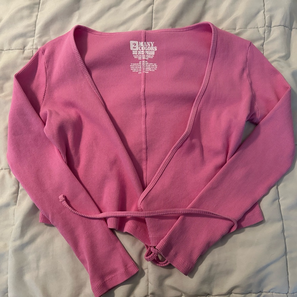 BBP Bubblegum Pink Wrap Top